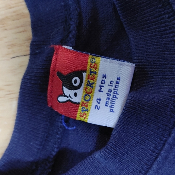 💥 Bundle Only 💥 SPROCKETS Navy Football Long Sleeve Onesie - Picture 3 of 3